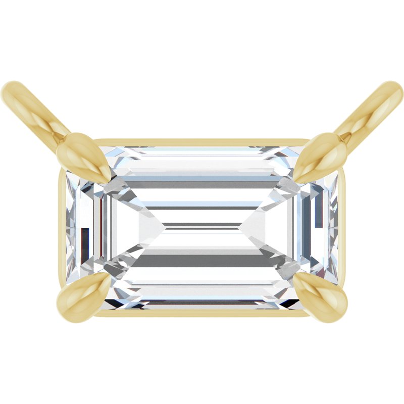 Claw-Prong Solitaire Necklace or Center