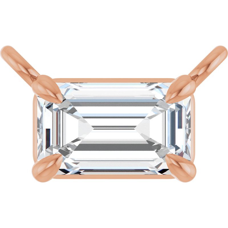 Claw-Prong Solitaire Necklace or Center