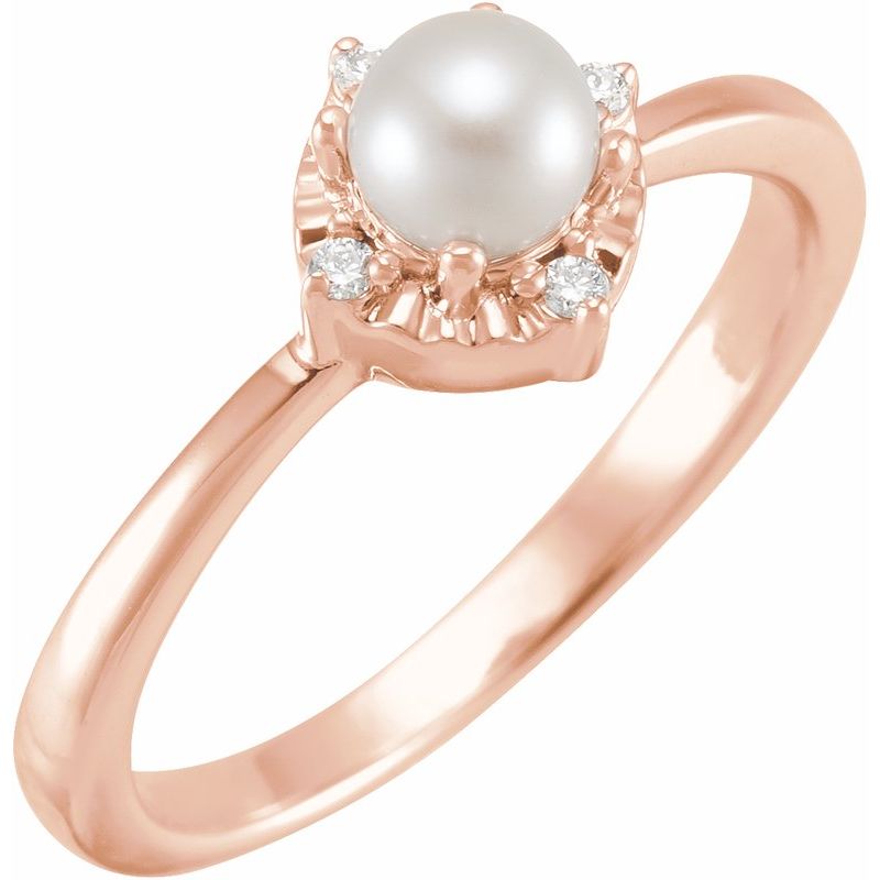 Halo-Style Birthstone Ring