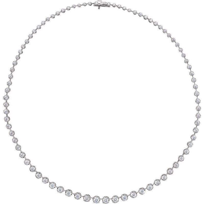 Lab-Grown Diamond Line Necklace