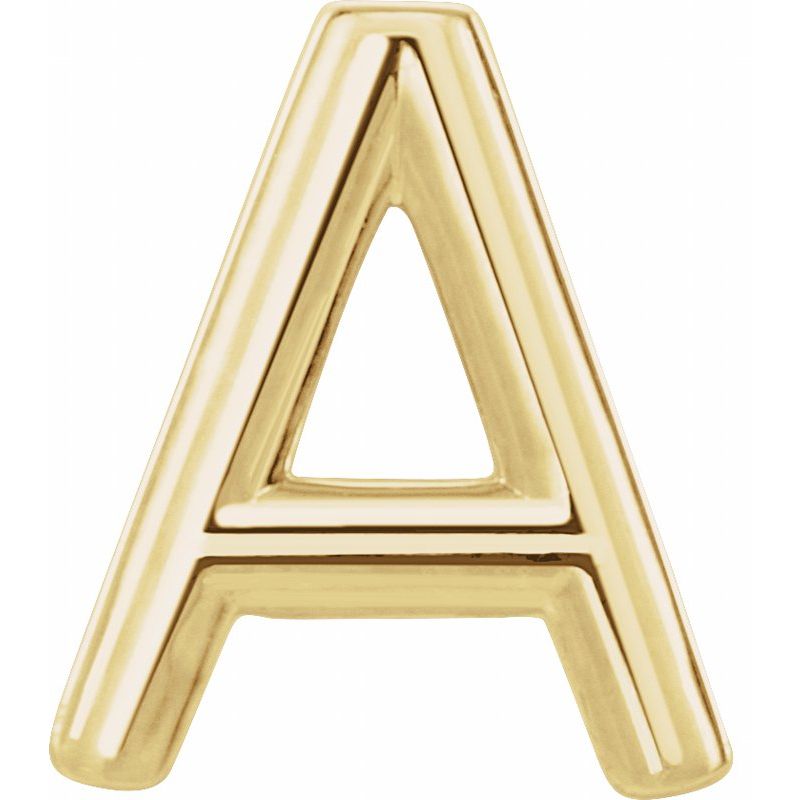 Single Initial Earring
