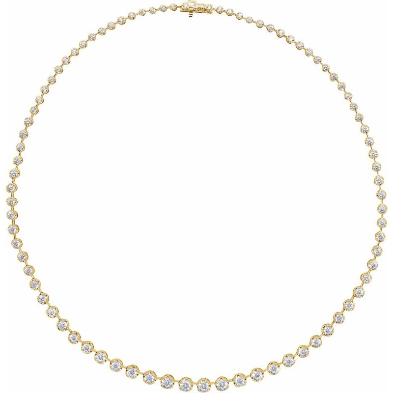 Lab-Grown Diamond Line Necklace