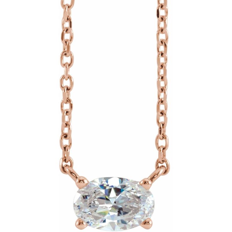 Diamond Solitaire 16-18″ Necklace