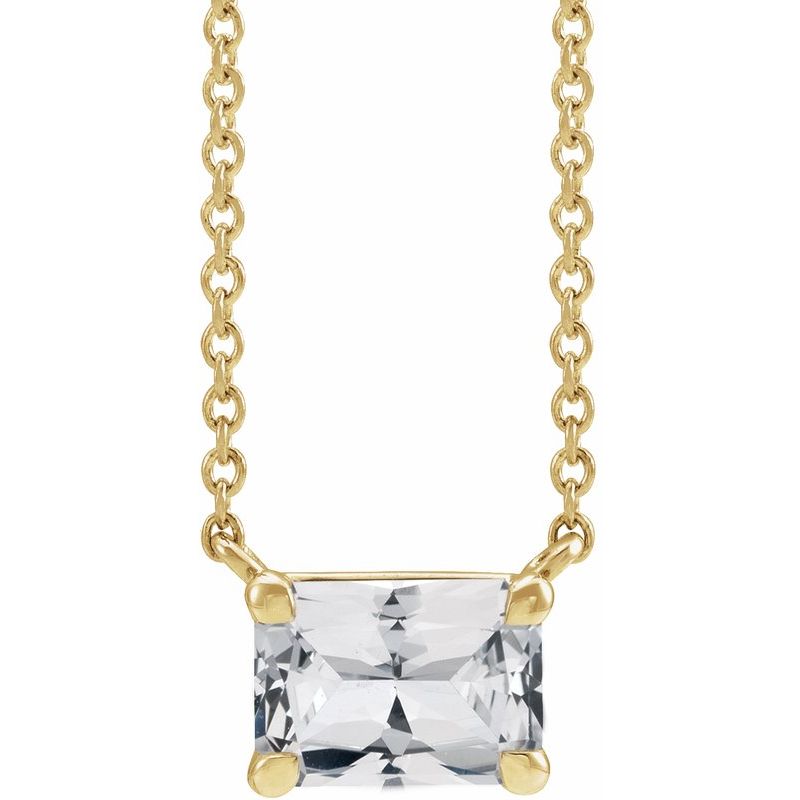Claw-Prong Solitaire Necklace or Center