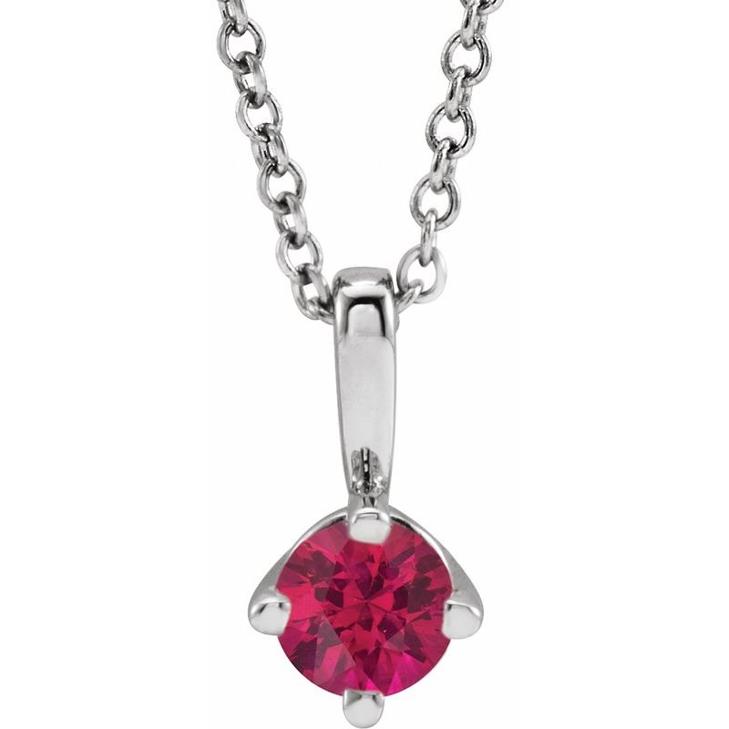 Solitaire Necklace or Pendant — 16-18″