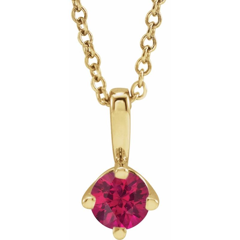 Solitaire Necklace or Pendant — 16-18″