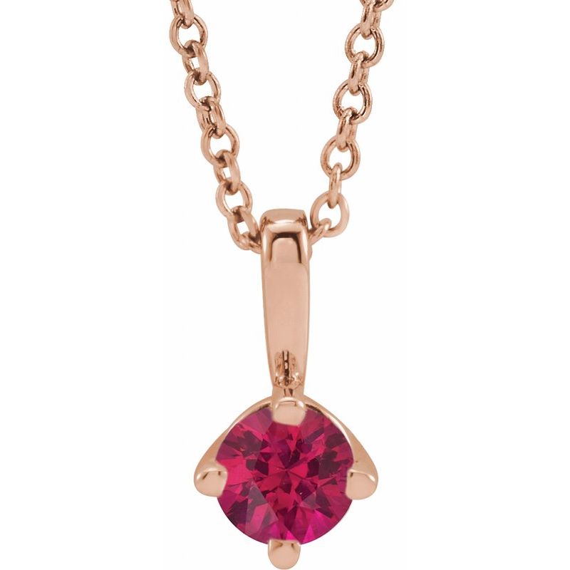 Solitaire Necklace or Pendant — 16-18″