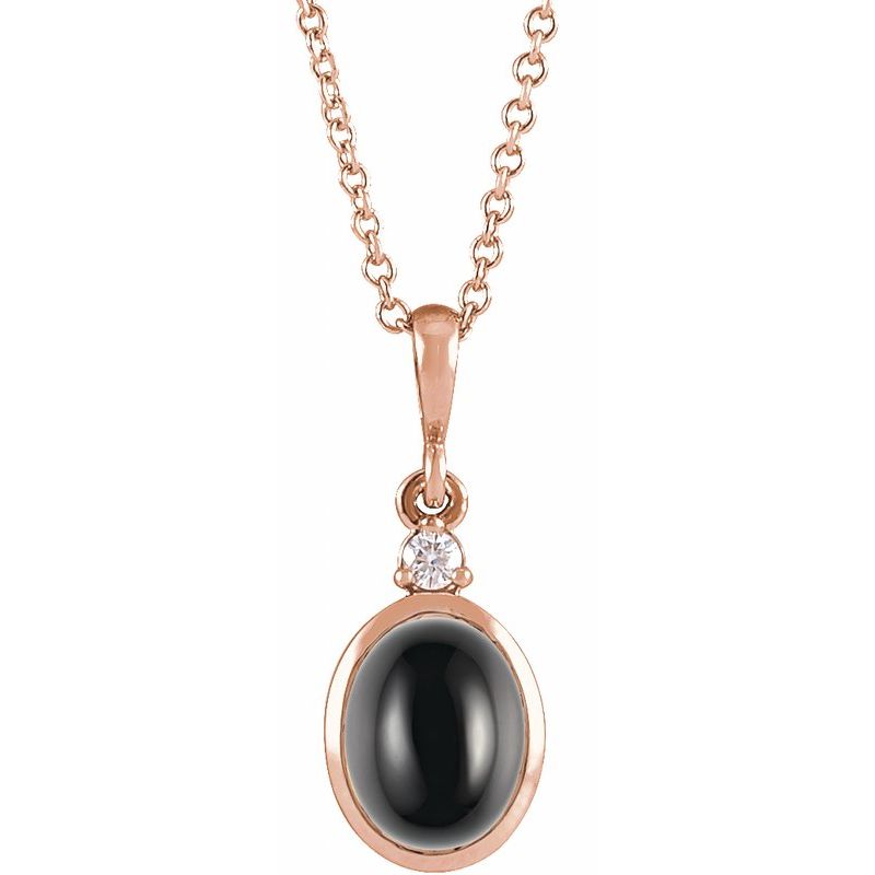 Cabochon Bezel-Set Necklace or Pendant