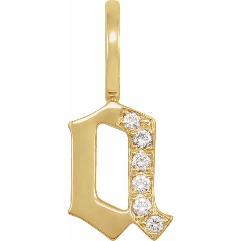 Gothic Initial Charm/Pendant