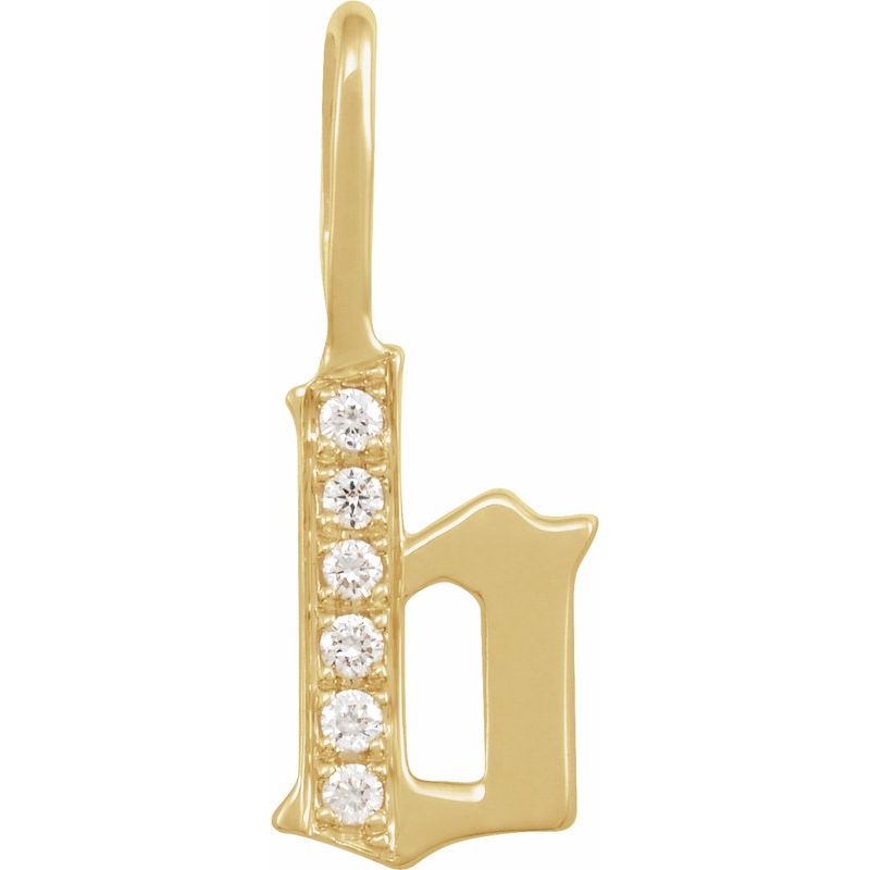 Gothic Initial Charm/Pendant