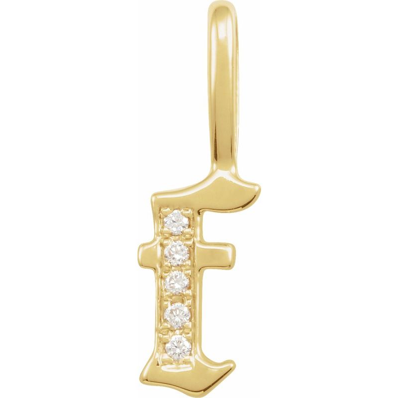 Gothic Initial Charm/Pendant