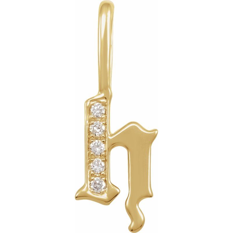 Gothic Initial Charm/Pendant