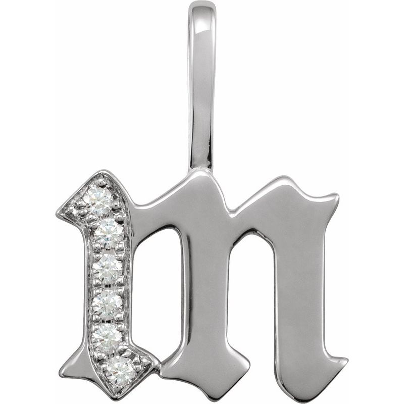 Gothic Initial Charm/Pendant