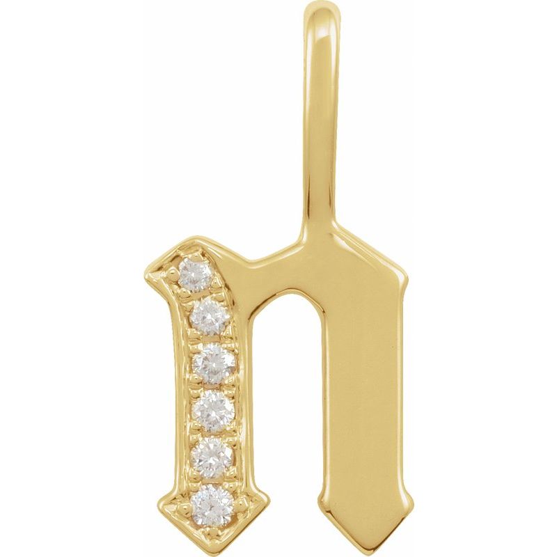 Gothic Initial Charm/Pendant