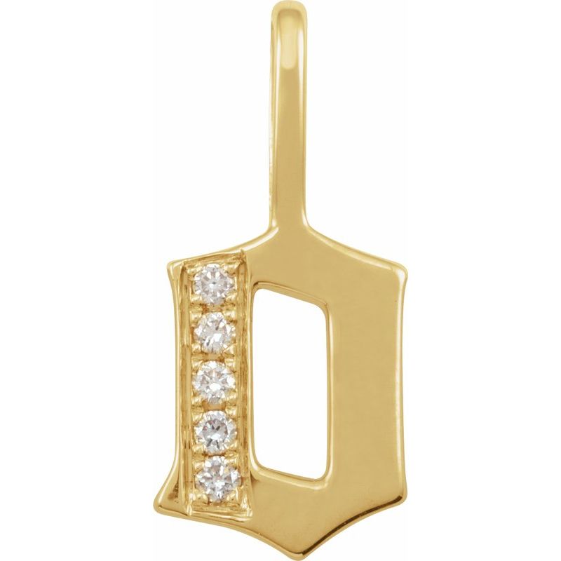 Gothic Initial Charm/Pendant