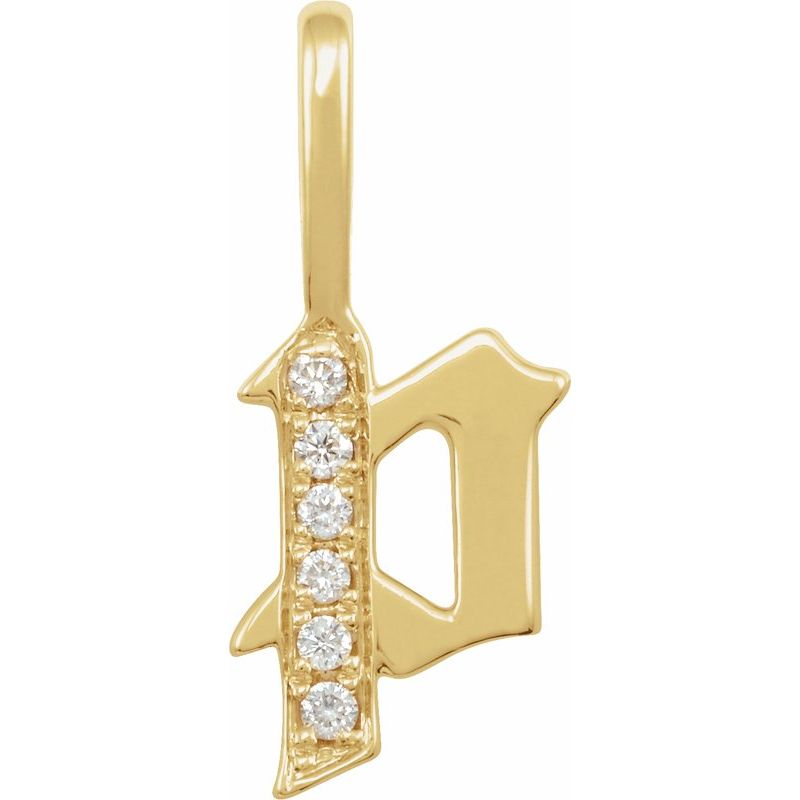 Gothic Initial Charm/Pendant
