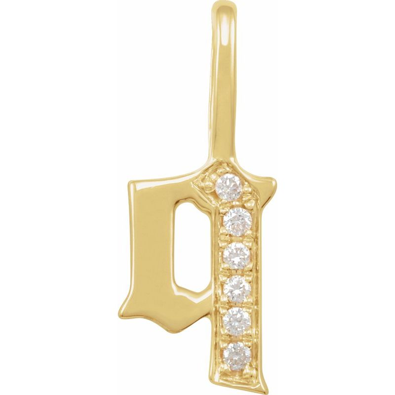 Gothic Initial Charm/Pendant