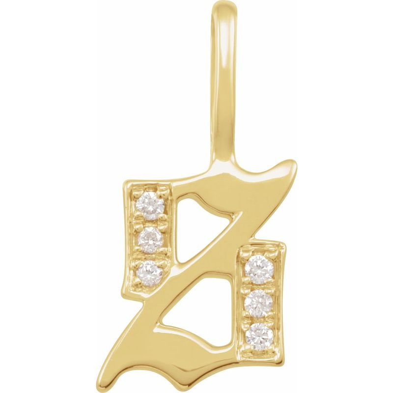 Gothic Initial Charm/Pendant