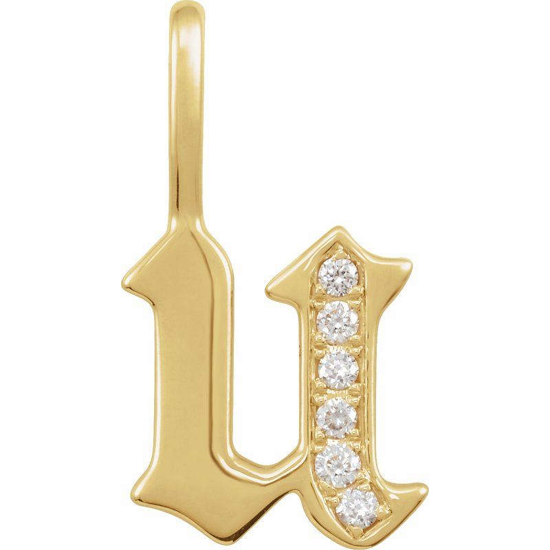 Gothic Initial Charm/Pendant