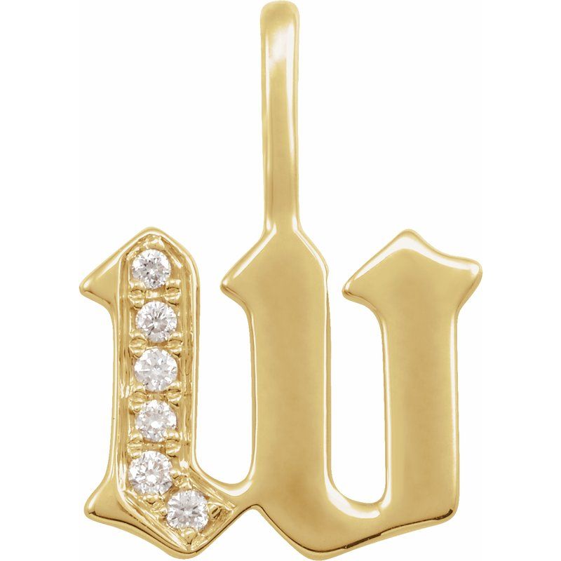 Gothic Initial Charm/Pendant