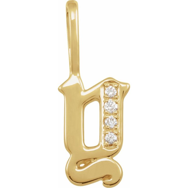 Gothic Initial Charm/Pendant