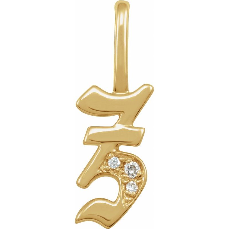 Gothic Initial Charm/Pendant