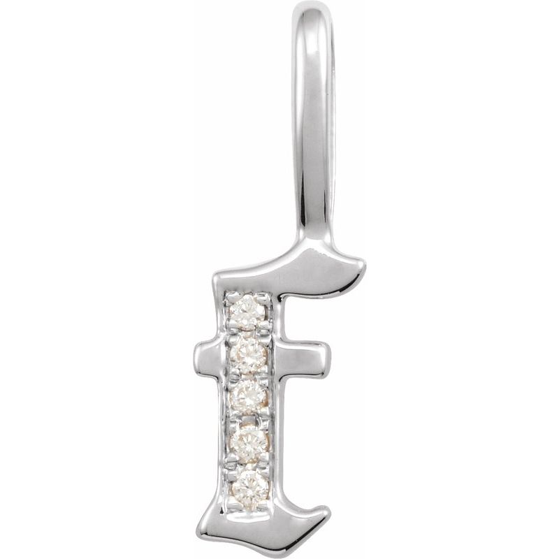 Gothic Initial Charm/Pendant