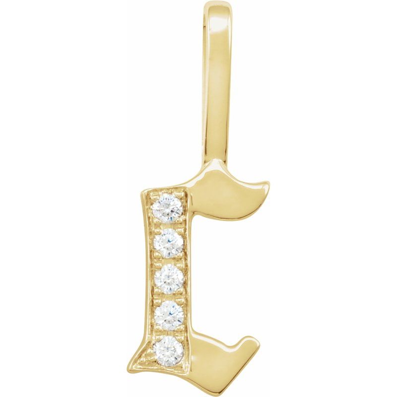 Gothic Initial Charm/Pendant