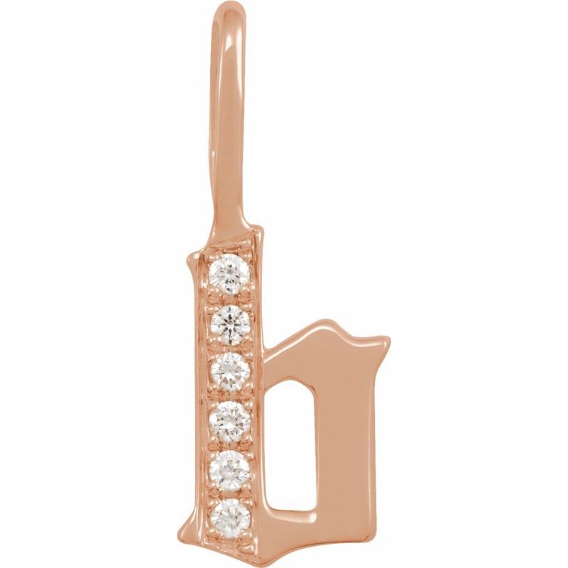Gothic Initial Charm/Pendant