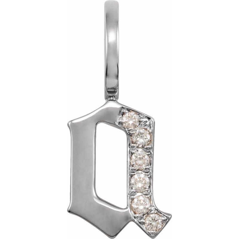 Gothic Initial Charm/Pendant
