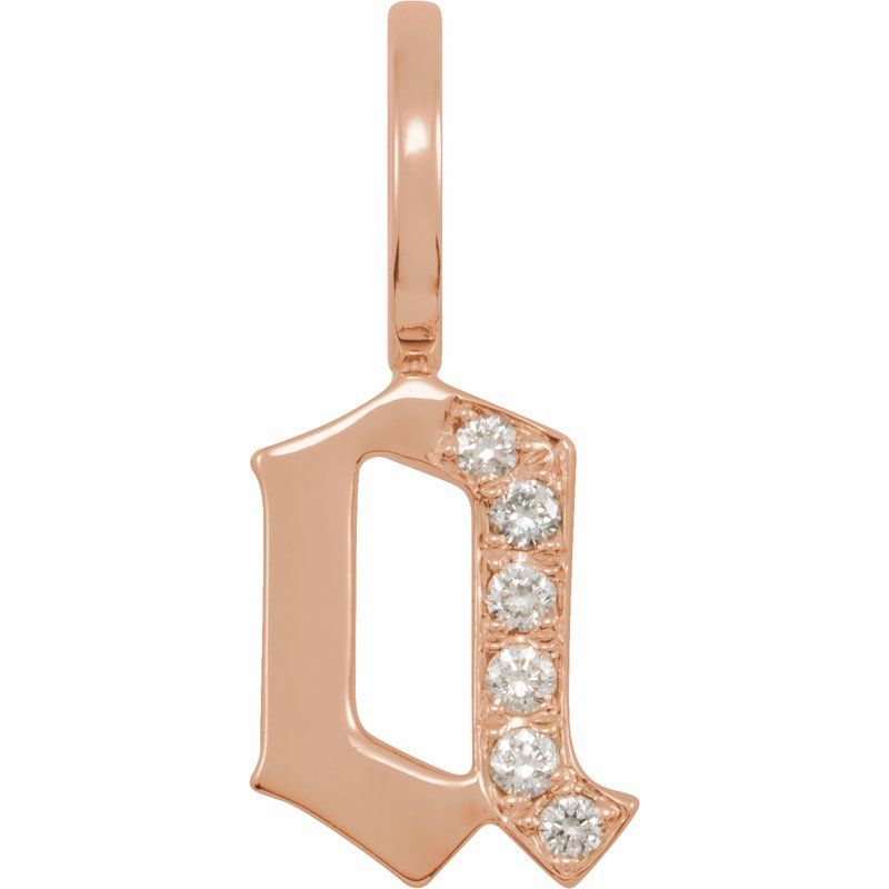 Gothic Initial Charm/Pendant