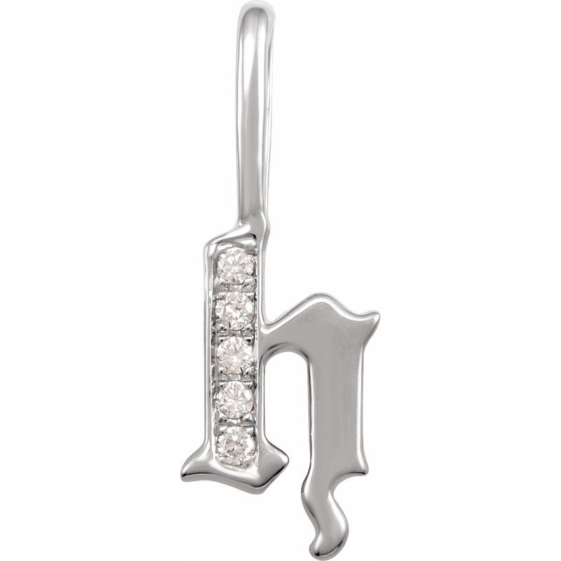 Gothic Initial Charm/Pendant