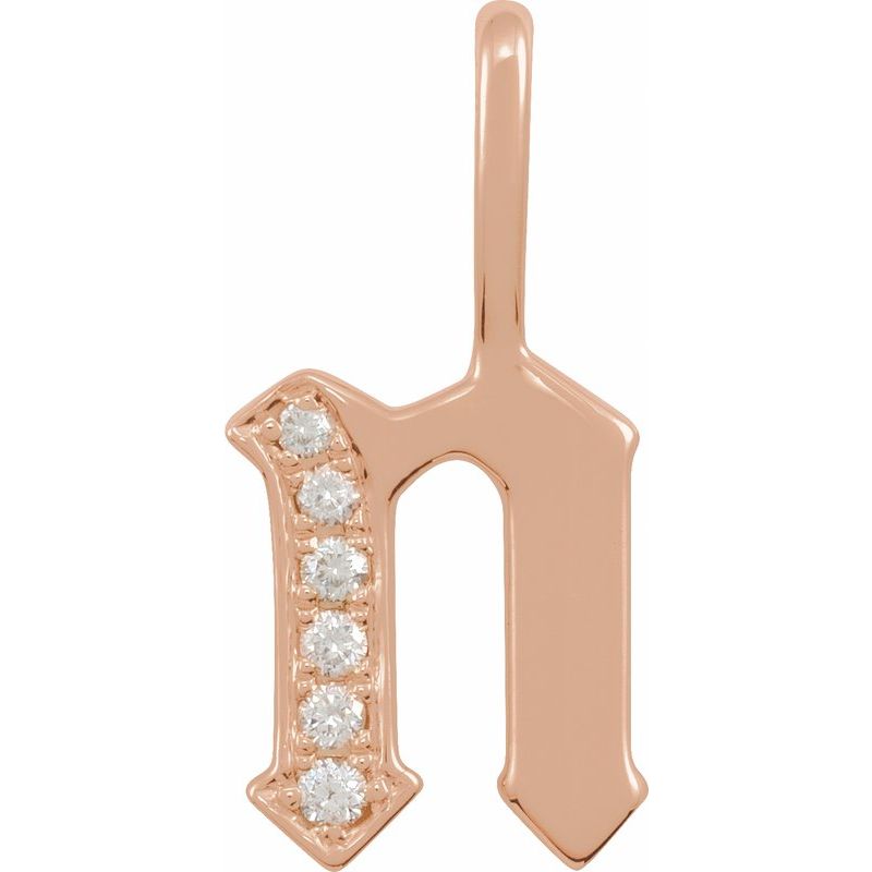 Gothic Initial Charm/Pendant