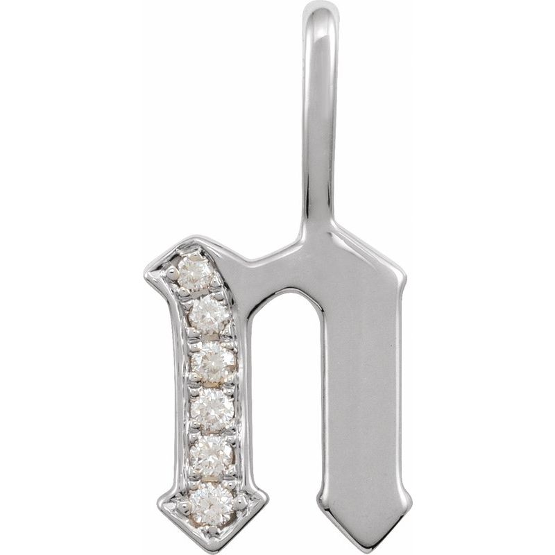 Gothic Initial Charm/Pendant