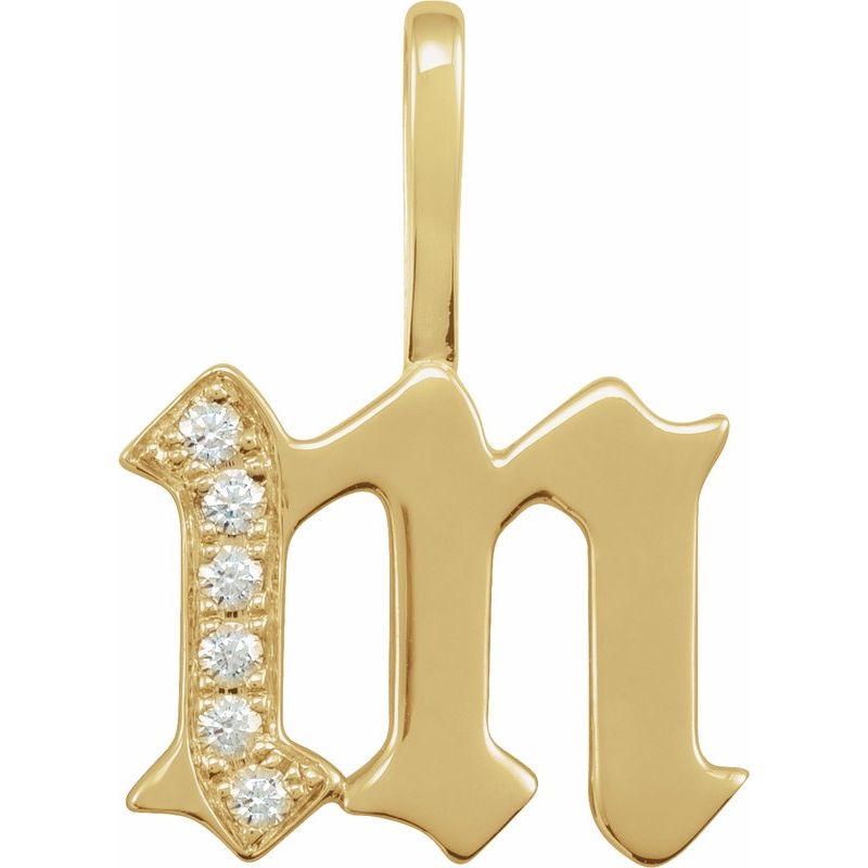 Gothic Initial Charm/Pendant