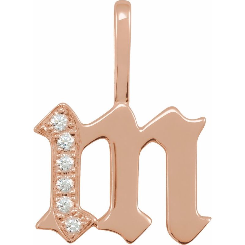 Gothic Initial Charm/Pendant
