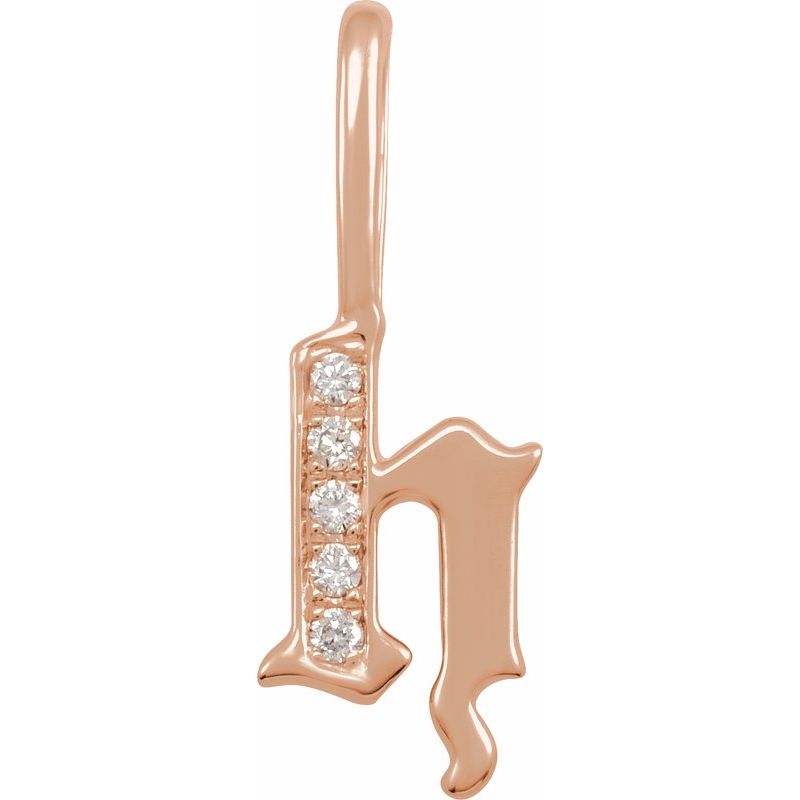Gothic Initial Charm/Pendant