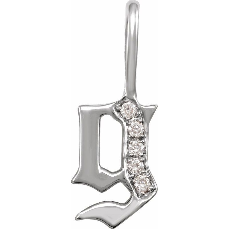 Gothic Initial Charm/Pendant