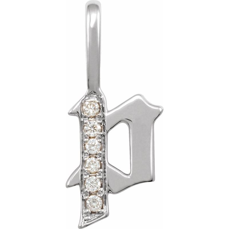 Gothic Initial Charm/Pendant