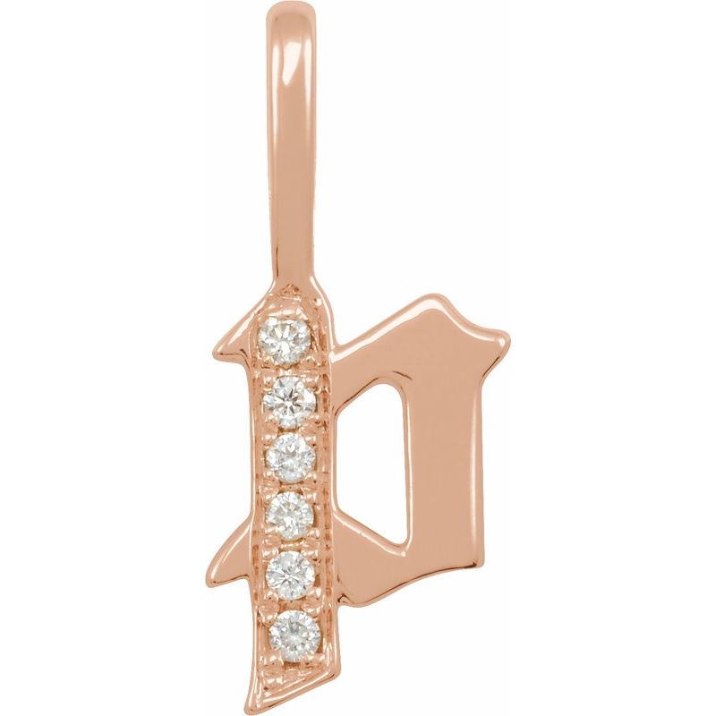Gothic Initial Charm/Pendant