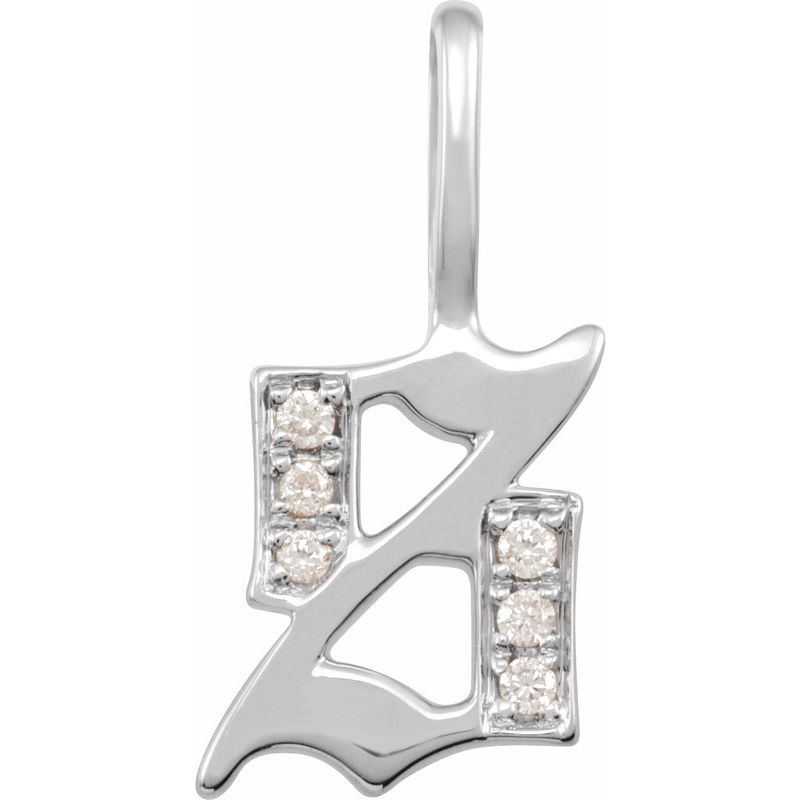 Gothic Initial Charm/Pendant