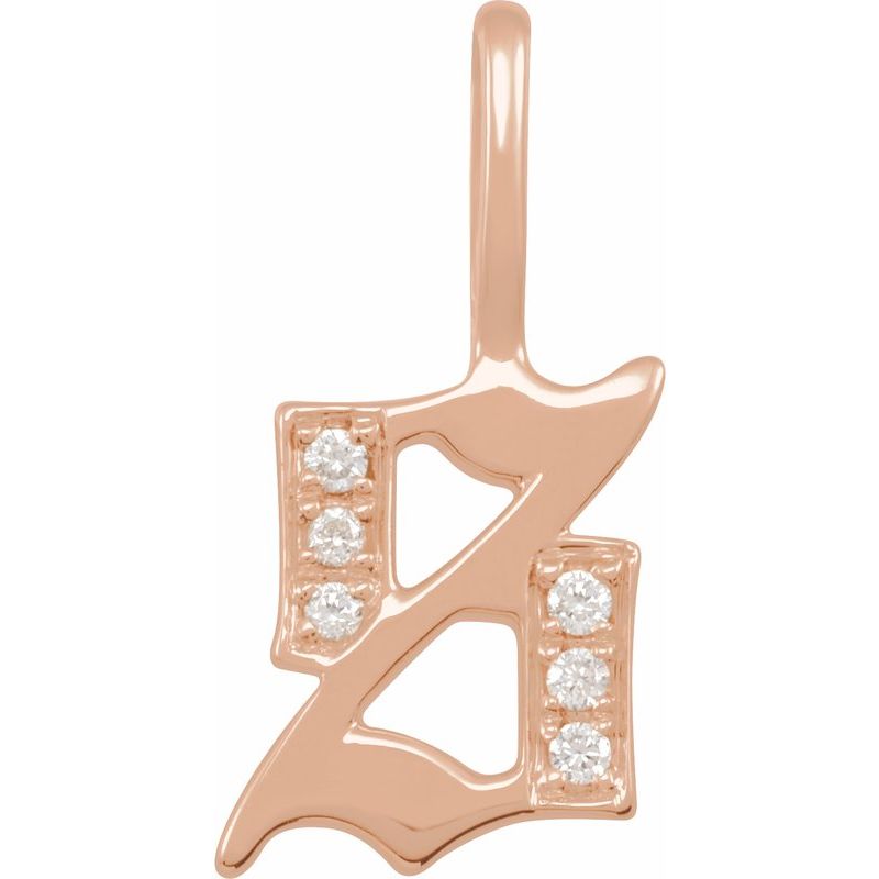 Gothic Initial Charm/Pendant