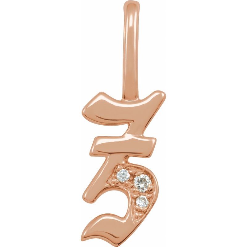 Gothic Initial Charm/Pendant