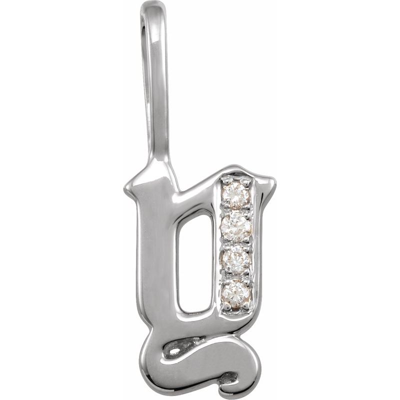 Gothic Initial Charm/Pendant