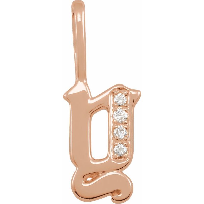 Gothic Initial Charm/Pendant