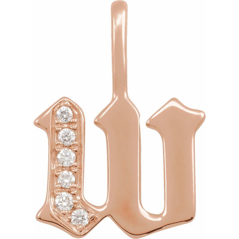 Gothic Initial Charm/Pendant