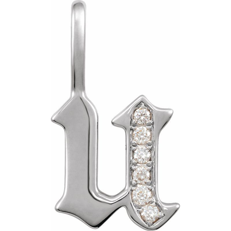 Gothic Initial Charm/Pendant