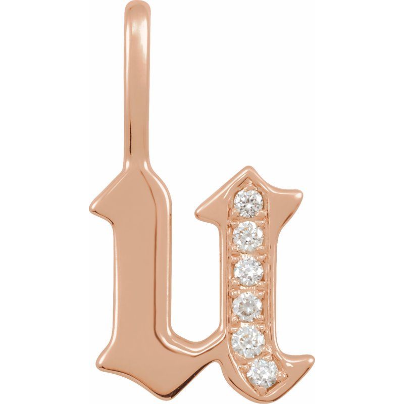Gothic Initial Charm/Pendant