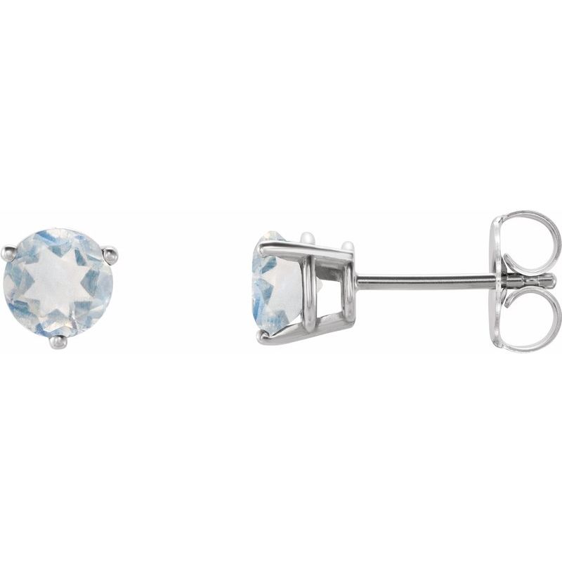 Round 3-Prong Stud Earrings