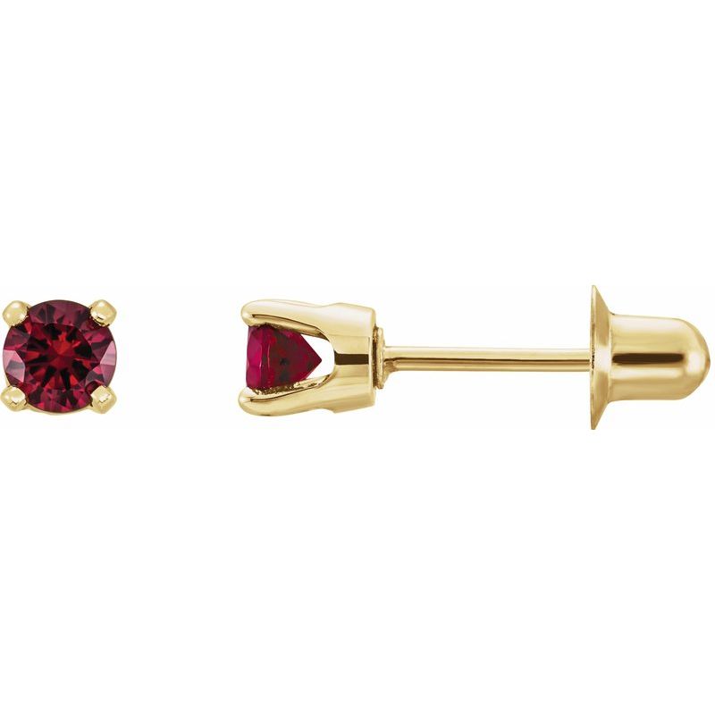 Round 4-Prong Stud Earrings No. 3